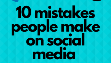 Mistakes people make on social media